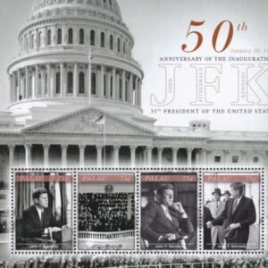 US 1031 Trust Territories Palau NH VF Kennedy Inauguration Sheet