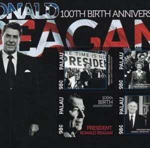 US 1039 Trust Territories Palau NH VF Ronald Reagan Sheet