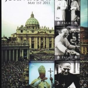 US 1046 Trust Territories Palau NH VF Pope John Paul II Sheet