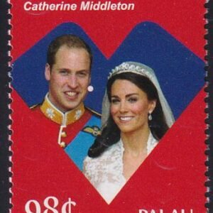 US 1048 Trust Territories Palau NH VF Royal Wedding Single
