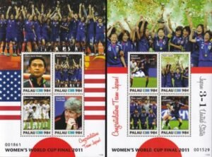 US 1064-65 Trust Territories Palau NH VF Women's World Cup Sheet Set