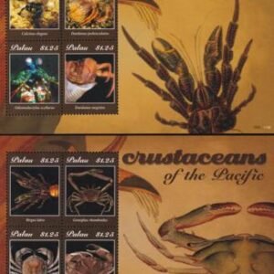 US 1068-69 Trust Territories Palau NH VF Crustaceans Sheet Set