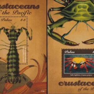 US 1070-71 Trust Territories Palau NH VF Crustaceans S/S Set Of 2