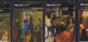 US 1076-79 Trust Territories Palau NH VF Christmas Paintings