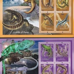 US 1080-81 Trust Territories Palau NH VF Lizards Sheets