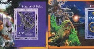 US 1082-83 Trust Territories Palau NH VF Lizards S/S