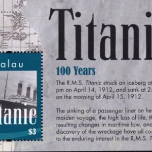 US 1088 Trust Territories Palau NH VF Titanic S/S