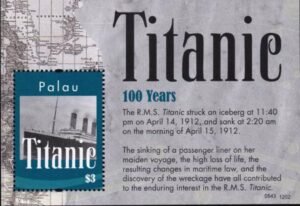 US 1088 Trust Territories Palau NH VF Titanic S/S
