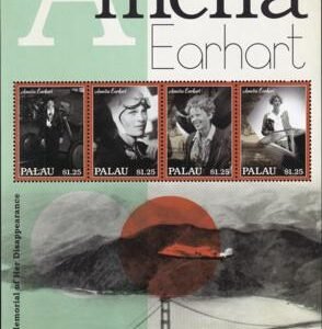 US 1089 Trust Territories Palau NH VF Amelia Earhart Sheet