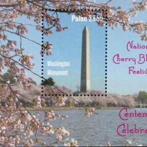 US 1093 Trust Territories Palau NH VF Cherry Blossoms S/S