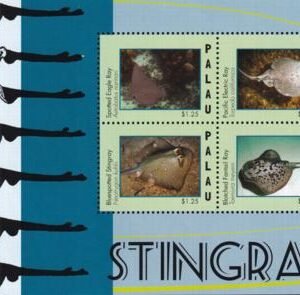 US 1096 Trust Territories Palau NH VF Stingray Sheet