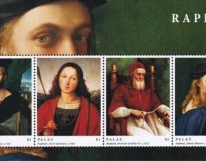 US 1108 Trust Territories Palau NH VF Raphael Paintings Sheet