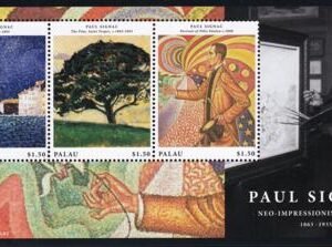 US 1129 Trust Territories Palau NH VF Paul Signac Sheet