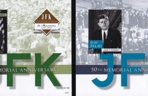 US 1147-48 Trust Territories Palau NH VF John F. Kennedy S/S
