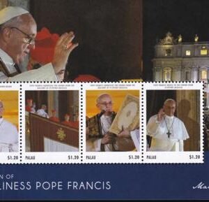 US 1149 Trust Territories Palau NH VF Election Of Pope Francis Sheet