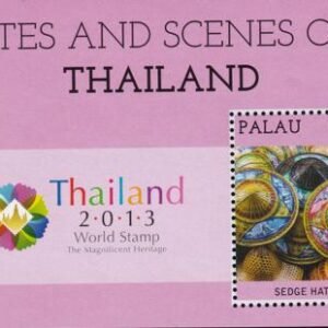 US 1160 Trust Territories Palau NH VF Sites Of Thailand S/S