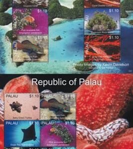 US 1167-73 Trust Territories Palau NH VF Marine Life Sheets Of 6