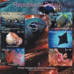 US 1167-73 Trust Territories Palau NH VF Marine Life Sheets Of 6