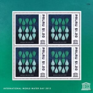 US 1177 Trust Territories Palau NH VF Water Day Sheet