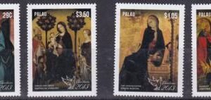 US 1179-82 Trust Territories Palau NH VF Christmas Paintings