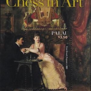 US 1190 Trust Territories Palau NH VF Chess In Art S/S