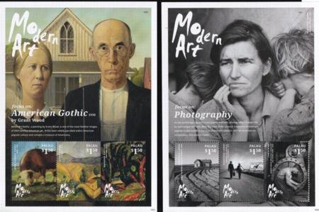 US 1191-92 Trust Territories Palau NH VF Modern Art