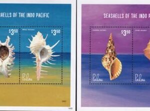 US 1197-98 Trust Territories Palau NH VF Seashells S/S