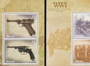 US 1209-10 Trust Territories Palau NH VF WWI 100th Anniversary S/S