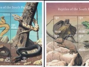 US 1212-13 Trust Territories Palau NH VF South Pacific Reptiles