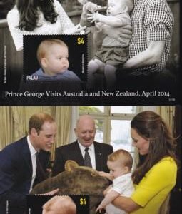 US 1220-21 Trust Territories Palau NH VF Prince George Visits S/S