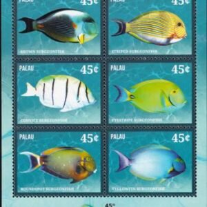 US 1222 Trust Territories Palau NH VF Fish Sheet