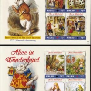 US 1223-24 Trust Territories Palau NH VF Alice In Wonderland