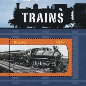 US 1241 Trust Territories Palau NH VF Trains S/S