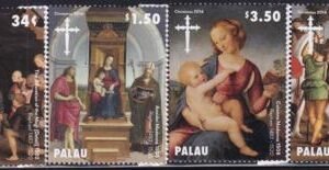 US 1252-55 Trust Territories Palau NH VF Christmas Singles