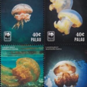 US 1256 Trust Territories Palau NH VF .40 WWF Block Or Strip