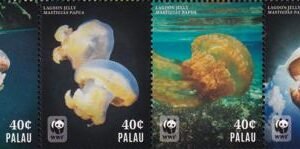 US 1256 Trust Territories Palau NH VF .40 WWF Block Or Strip