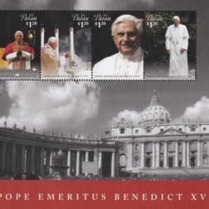 US 1258 Trust Territories Palau NH VF Pope Benedict XVI Sheet
