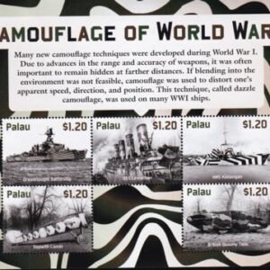 US 1267 Trust Territories Palau NH VF Camouflage WWI