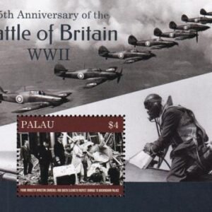 US 1276 Trust Territories Palau NH VF Battle Of Britain S/S