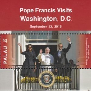 US 1284 Trust Territories Palau NH VF Pope Francis S/S