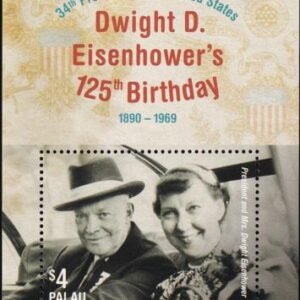 US 1286 Trust Territories Palau NH VF Eisenhower's S/S