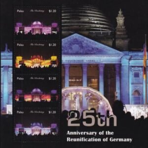 US 1295 Trust Territories Palau NH VF German Reunification Sheet