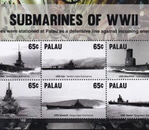 US 1303 Trust Territories Palau NH VF Submarines WWII Sheet