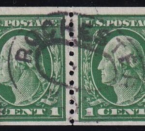 US 443 Washington / Franklin Used F-VF Pair - Rochester Oval