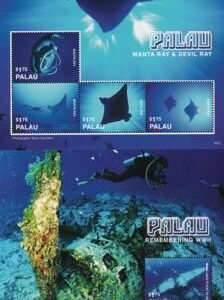 US 1343-4 Trust Territories Palau NH VF Tourism Sheets Of 4 II