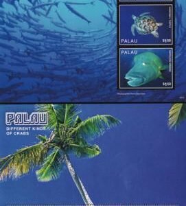 US 1345-6 Trust Territories Palau NH VF Tourism Sheets Of 3 Set Of 2