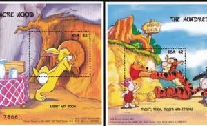 US 283-84 Trust Territories Micronesia NH VF Winnie The Pooh S/S