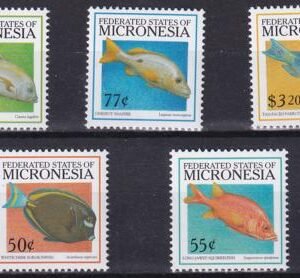 US 328-32 Trust Territories Micronesia NH VF Fish Definitive Set 1999 (5)