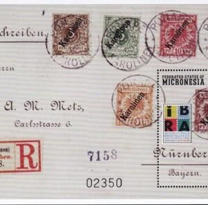 US 342 Trust Territories Micronesia NH VF IBRA '99 Caroline Isl. S/S
