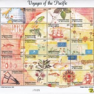 US 343 Trust Territories Micronesia NH VF Australia '99 Pac. Voyges M/S